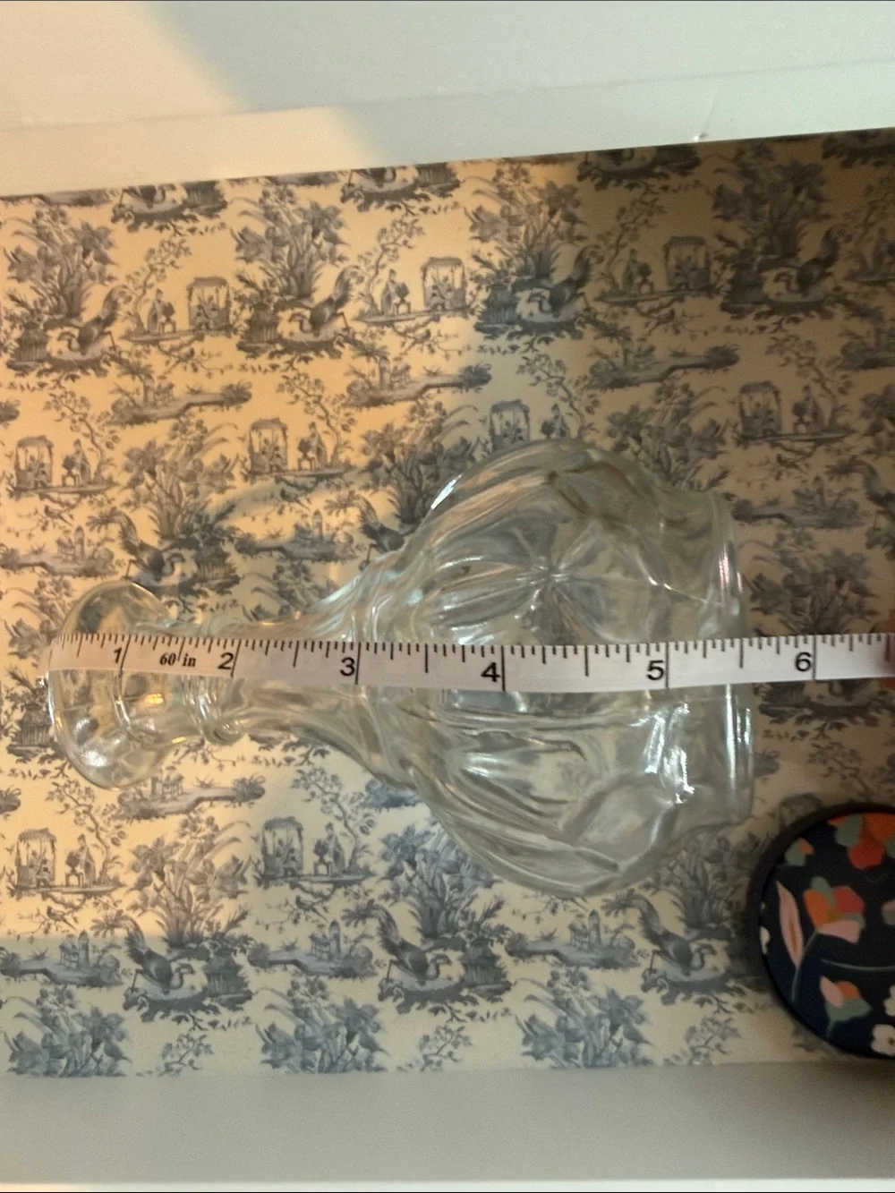 Vintage Clear Genie Bottle Bud Vase